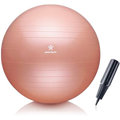 BODYMATE Ballon Fitness + Pompe Incluse + E-Book Gratuit New Rose Gold 55cm - Publicité BODYMATE Ballon Fitness + Pompe Incluse + E-Book Gratuit New Rose Gold 55cm - Publicité