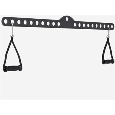 Gorilla Sports MultihookBar Barre de Traction Ajustable - Barre de Lat Pulldown - Publicité Gorilla Sports MultihookBar Barre de Traction Ajustable - Barre de Lat Pulldown - Publicité