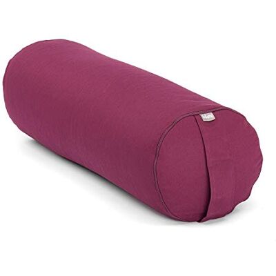 Bodhi Yoga Bolster ECO Kapok, aubergine - Publicité Bodhi Yoga Bolster ECO Kapok, aubergine - Publicité