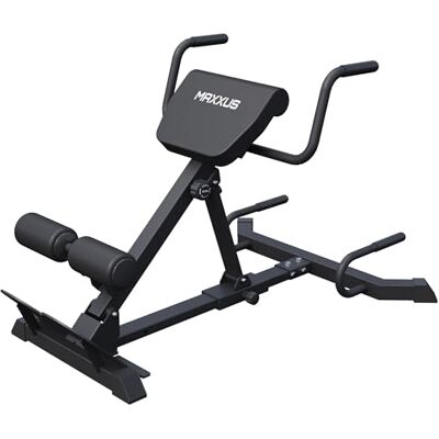 Gorilla Sports - MAXXUS Hyperextension Advanced - Noir - Extension du dos - Publicité Gorilla Sports - MAXXUS Hyperextension Advanced - Noir - Extension du dos - Publicité
