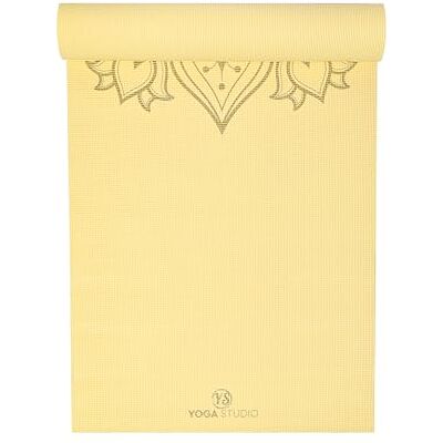 Yoga Studio Tapis de yoga adhérent conçu Oeko-Tex indéchirable et antidérapant Entraînement Exercice Gym Fitness Mandala Yoga et Pilates 183 cm x 61 cm x 6 mm (Lotus Banana) - Publicité Yoga Studio Tapis de yoga adhérent conçu Oeko-Tex indéchirable et antidérapant Entraînement Exercice Gym Fitness Mandala Yoga et Pilates 183 cm x 61 cm x 6 mm (Lotus Banana) - Publicité