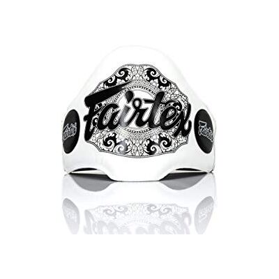 Fairtex Champion BPV2 Ceinture d'entraînement en cuir pour Muay Thai Blanc - Publicité Fairtex Champion BPV2 Ceinture d'entraînement en cuir pour Muay Thai Blanc - Publicité