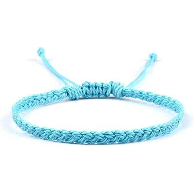 HYXX Bracelet Bresilien, Bracelet Réglable Simple Style Ethnique Wax Thread Wrap Rope Bleu Clair Bracelets D'Amitié Tissés À La Main pour Femmes Hommes Anniversaire, Fiançailles, Cadeau - Publicité HYXX Bracelet Bresilien, Bracelet Réglable Simple Style Ethnique Wax Thread Wrap Rope Bleu Clair Bracelets D'Amitié Tissés À La Main pour Femmes Hommes Anniversaire, Fiançailles, Cadeau - Publicité