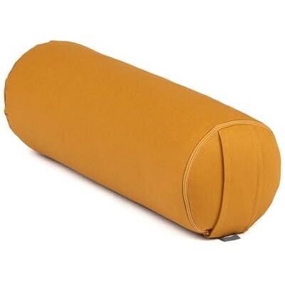 Bodhi Yoga Mini Bolster Eco Ø 14 cm 100 % coton biologique Traversin avec coques de sarrasin Coussin de yoga avec housse amovible et lavable Rouleau de yoga pour méditation Jaune miel - Publicité Bodhi Yoga Mini Bolster Eco Ø 14 cm 100 % coton biologique Traversin avec coques de sarrasin Coussin de yoga avec housse amovible et lavable Rouleau de yoga pour méditation Jaune miel - Publicité