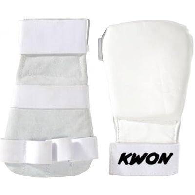 Kwon Competition Gants de karaté Blanc Blanc - Publicité Kwon Competition Gants de karaté Blanc Blanc - Publicité