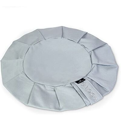 Yoga Studio Spare EU Coussin de méditation rond Zafu Coton bio Housse amovible lavable Poignée de transport (gris clair) - Publicité Yoga Studio Spare EU Coussin de méditation rond Zafu Coton bio Housse amovible lavable Poignée de transport (gris clair) - Publicité