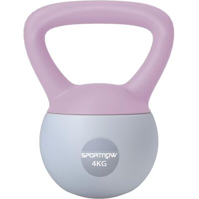 SPORTNOW 4KG - Corps souple - Violet/Gris - Kettlebell - Publicité SPORTNOW 4KG - Corps souple - Violet/Gris - Kettlebell - Publicité