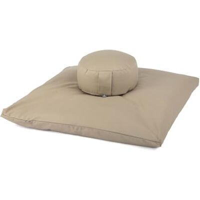 Bodhi ECO Serie Kit de méditation Tapis de méditation (Zabuton) et coussin de méditation Rondo Avec garnissage en épeautre bio Housse 100 % coton biologique Tapis de méditation et coussin - Publicité Bodhi ECO Serie Kit de méditation Tapis de méditation (Zabuton) et coussin de méditation Rondo Avec garnissage en épeautre bio Housse 100 % coton biologique Tapis de méditation et coussin - Publicité