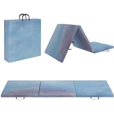 HOMCOM Tapis de Gymnastique Pliable avec Poignée 180 x 60 x 5 cm Tapis Gymnastique Épais, Tapis de Sol pour Yoga, Sport, Fitness, Pilates, Revêtement Synthétique - Publicité HOMCOM Tapis de Gymnastique Pliable avec Poignée 180 x 60 x 5 cm Tapis Gymnastique Épais, Tapis de Sol pour Yoga, Sport, Fitness, Pilates, Revêtement Synthétique - Publicité