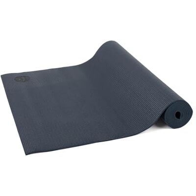 Tapis de yoga Bodhi - Bleu minuit - 4,5 mm - Débutants - Publicité Tapis de yoga Bodhi - Bleu minuit - 4,5 mm - Débutants - Publicité