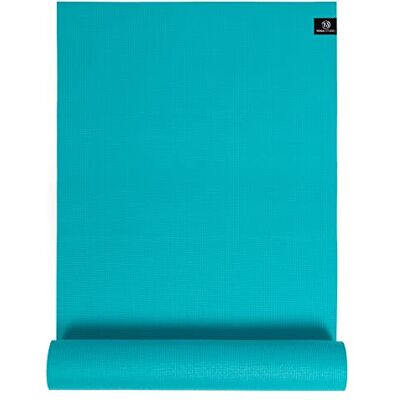Yoga Studio Tapis de yoga collant Oeko-Tex indéchirable et antidérapant pour entraînement, gym, fitness, yoga et pilates 183 cm x 61 cm x 6 mm (turquoise) - Publicité Yoga Studio Tapis de yoga collant Oeko-Tex indéchirable et antidérapant pour entraînement, gym, fitness, yoga et pilates 183 cm x 61 cm x 6 mm (turquoise) - Publicité