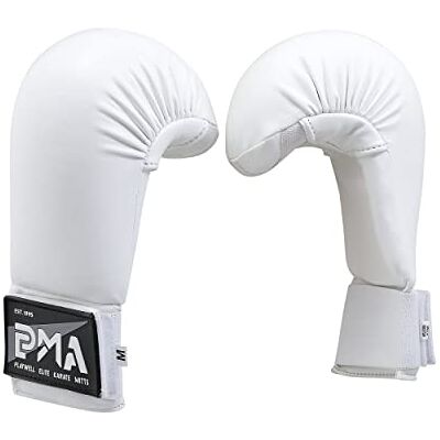 Playwell Gants de sparring en vinyle pour arts martiaux, karaté, compétition, gants Blanc (XS) - Publicité Playwell Gants de sparring en vinyle pour arts martiaux, karaté, compétition, gants Blanc (XS) - Publicité