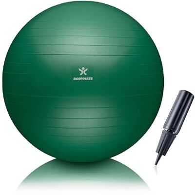 BODYMATE Ballon Fitness + Pompe Incluse + E-Book Gratuit Midnight-Green 55cm - Publicité BODYMATE Ballon Fitness + Pompe Incluse + E-Book Gratuit Midnight-Green 55cm - Publicité