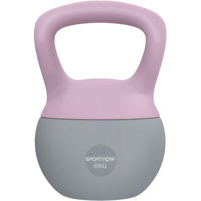Kettlebell SPORTNOW 6KG - Corps doux, Poignée antidérapante, Violet & Gris - Publicité Kettlebell SPORTNOW 6KG - Corps doux, Poignée antidérapante, Violet & Gris - Publicité