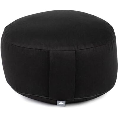 Bodhi Rondo ECO Coussin de méditation Coussin de yoga avec rembourrage en épeautre bio Housse 100 % coton Housse lavable avec dragonne pratique Hauteur 20 cm (noir) - Publicité Bodhi Rondo ECO Coussin de méditation Coussin de yoga avec rembourrage en épeautre bio Housse 100 % coton Housse lavable avec dragonne pratique Hauteur 20 cm (noir) - Publicité