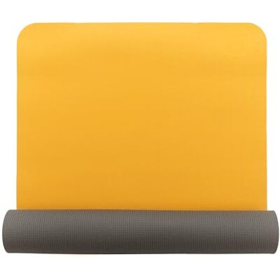 Bodhi Lotus Pro Tapis de yoga antidérapant pour gymnastique, Pilates et fitness Tapis antidérapant pour votre pratique de yoga Tapis d'entraînement hypoallergénique Jaune/gris clair - Publicité Bodhi Lotus Pro Tapis de yoga antidérapant pour gymnastique, Pilates et fitness Tapis antidérapant pour votre pratique de yoga Tapis d'entraînement hypoallergénique Jaune/gris clair - Publicité