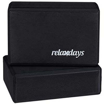 Relaxdays Set 2X Bloc Yoga Brique Yoga Exercice Pratique Yoga Mousse Rigide Anti-Dérapant HLP 8x23x15 cm, Diff. Couleurs - Publicité Relaxdays Set 2X Bloc Yoga Brique Yoga Exercice Pratique Yoga Mousse Rigide Anti-Dérapant HLP 8x23x15 cm, Diff. Couleurs - Publicité