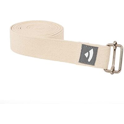 Bodhi ASANA BELT PRO Sangle de Yoga Avec Fermoir en Métal, Boucle Coulissante, Longue Sangle en Coton, 3 m x 38 mm, Accessoire de Yoga, Naturel - Publicité Bodhi ASANA BELT PRO Sangle de Yoga Avec Fermoir en Métal, Boucle Coulissante, Longue Sangle en Coton, 3 m x 38 mm, Accessoire de Yoga, Naturel - Publicité