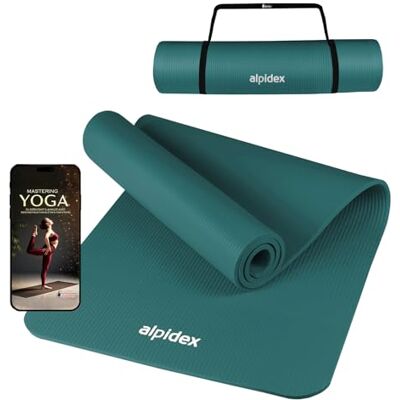 ALPIDEX Tapis Yoga 183x60x0,8cm Antidérapant Pilates Sport Gym Petrol - Publicité ALPIDEX Tapis Yoga 183x60x0,8cm Antidérapant Pilates Sport Gym Petrol - Publicité