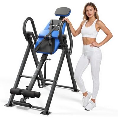 VEVOR Table d'Inversion Réglable, Banc d'Inversion Pliable Charge de 136 kg, Décompression pour Cou Dos Musculation Gym Domicile, Appareil d'Étirement Dorsal, avec Sangle de Limitation Réglable - Publicité VEVOR Table d'Inversion Réglable, Banc d'Inversion Pliable Charge de 136 kg, Décompression pour Cou Dos Musculation Gym Domicile, Appareil d'Étirement Dorsal, avec Sangle de Limitation Réglable - Publicité