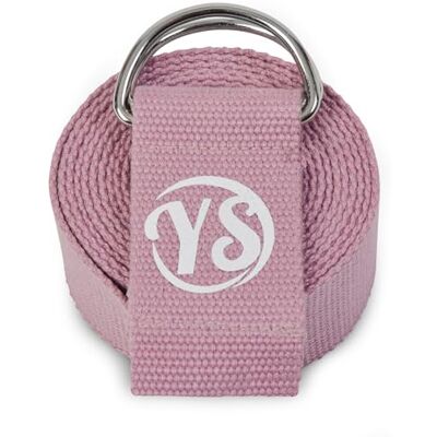 Yoga Studio Sangle de yoga, 2,5 m, extra longue, durable, en coton bio réglable, anneau en D, pour exercice, pilates, danse, entraînement, gym, physiothérapie (rose poudré) - Publicité Yoga Studio Sangle de yoga, 2,5 m, extra longue, durable, en coton bio réglable, anneau en D, pour exercice, pilates, danse, entraînement, gym, physiothérapie (rose poudré) - Publicité