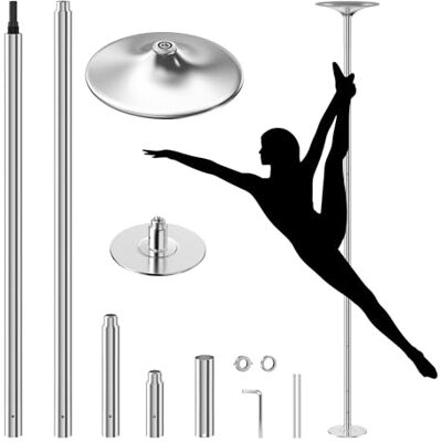 WilTec Pole Dance/Barre de Danse Verticale Ø 45 mm Hauteur réglable 2,31-2,74 m Fabrication en Acier Montage sans Forage Entraînement Musculation Sport Endurance GoGo - Publicité WilTec Pole Dance/Barre de Danse Verticale Ø 45 mm Hauteur réglable 2,31-2,74 m Fabrication en Acier Montage sans Forage Entraînement Musculation Sport Endurance GoGo - Publicité