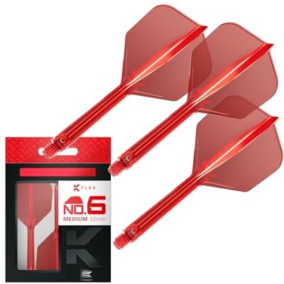 Target Darts K Flex Ailettes et Tiges de Fléchettes Intégrées, No.6 Rouge (Moyen) Lot de 3 K-Flex No.6, Kflex All in One Ailettes et Tiges de Fléchettes Moulées Accessoires de Fléchettes - Publicité Target Darts K Flex Ailettes et Tiges de Fléchettes Intégrées, No.6 Rouge (Moyen) Lot de 3 K-Flex No.6, Kflex All in One Ailettes et Tiges de Fléchettes Moulées Accessoires de Fléchettes - Publicité