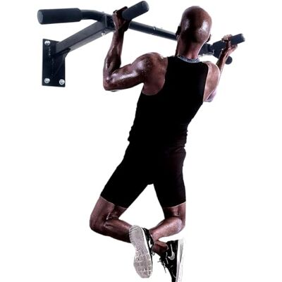 ISE Barre de Traction Murale, Barre de Tractions Murale, Barre Tractions Fitness, Fixation Plafond Economiser Espace, Multi-Grip Pull Up Bar, Barre a Traction Musculation Stable Capacité Elevée - Publicité ISE Barre de Traction Murale, Barre de Tractions Murale, Barre Tractions Fitness, Fixation Plafond Economiser Espace, Multi-Grip Pull Up Bar, Barre a Traction Musculation Stable Capacité Elevée - Publicité