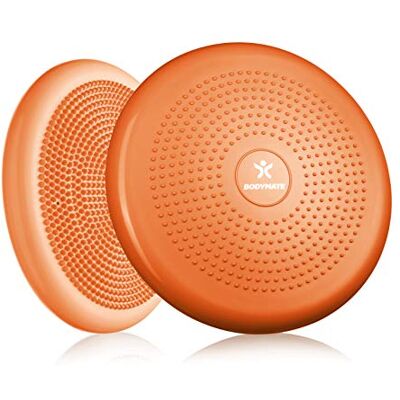 BODYMATE Coussin d'équilibre Ø34cm + Pompe Coussin Gonflable pour Core Training, Fitness, rééducation Orange - Publicité BODYMATE Coussin d'équilibre Ø34cm + Pompe Coussin Gonflable pour Core Training, Fitness, rééducation Orange - Publicité