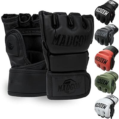 MADGON Gants de Boxe avec Rembourrage Professionnel – Gants MMA avec Bonne Stabilité du Poignet – Gants Boxe Durables pour Arts Martiaux, Boxe, Kickboxing, Sparring et Sac de Frappe - Publicité MADGON Gants de Boxe avec Rembourrage Professionnel – Gants MMA avec Bonne Stabilité du Poignet – Gants Boxe Durables pour Arts Martiaux, Boxe, Kickboxing, Sparring et Sac de Frappe - Publicité
