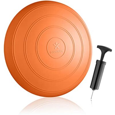 BODYMATE Coussin d'équilibre COMFORT Ø33cm + Pompe incluse Coussin gonflable pour Core training, fitness, rééducation ORANGE - Publicité BODYMATE Coussin d'équilibre COMFORT Ø33cm + Pompe incluse Coussin gonflable pour Core training, fitness, rééducation ORANGE - Publicité