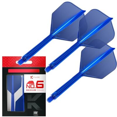 Target Darts K Flex Ailettes et Tiges de Fléchettes Intégrées, No.6 Bleu (Moyen) Lot de 3 K-Flex No.6, Kflex All in One Ailettes et Tiges de Fléchettes Moulées Accessoires de Fléchettes - Publicité Target Darts K Flex Ailettes et Tiges de Fléchettes Intégrées, No.6 Bleu (Moyen) Lot de 3 K-Flex No.6, Kflex All in One Ailettes et Tiges de Fléchettes Moulées Accessoires de Fléchettes - Publicité