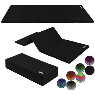 ALPIDEX Tapis de Gym Gymnastique Pliable Épais Sol Fitness Enfant Noir - Publicité ALPIDEX Tapis de Gym Gymnastique Pliable Épais Sol Fitness Enfant Noir - Publicité
