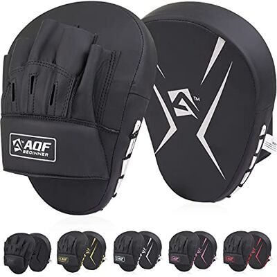 AQF Mitaine Boxe, Patte d'ours Boxe, Pao Boxe, Cible Rex en Cuir Incurvé Boxe Thai Frappe, Focus Gant De Boxe pour MMA, Muay Thai, Kickboxing, Karaté & d'arts Martiaux - Publicité AQF Mitaine Boxe, Patte d'ours Boxe, Pao Boxe, Cible Rex en Cuir Incurvé Boxe Thai Frappe, Focus Gant De Boxe pour MMA, Muay Thai, Kickboxing, Karaté & d'arts Martiaux - Publicité