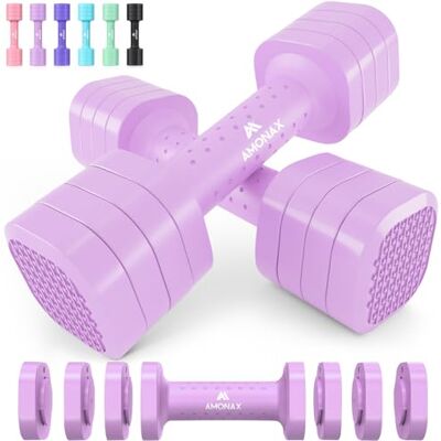 Amonax Haltères Réglables Femme, Paire, 1-2,3 kg / 1-5 kg, 4 en 1/5 en 1 Poids pour Femme, Set d’Haltères Compact, Matériel de Gym pour Musculation, Fitness et Entraînement à Domicile - Publicité Amonax Haltères Réglables Femme, Paire, 1-2,3 kg / 1-5 kg, 4 en 1/5 en 1 Poids pour Femme, Set d’Haltères Compact, Matériel de Gym pour Musculation, Fitness et Entraînement à Domicile - Publicité