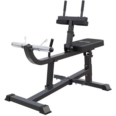 Gorilla Sports® Machine à Mollets, Réglable 5 Niveaux, 30/50 mm, 300 kg Siège et Coussinets Rembourrés, Levier de Sécurité, Pieds Antidérapants; Presse à Mollets, Appareil Jambes et Cuisses - Publicité Gorilla Sports® Machine à Mollets, Réglable 5 Niveaux, 30/50 mm, 300 kg Siège et Coussinets Rembourrés, Levier de Sécurité, Pieds Antidérapants; Presse à Mollets, Appareil Jambes et Cuisses - Publicité