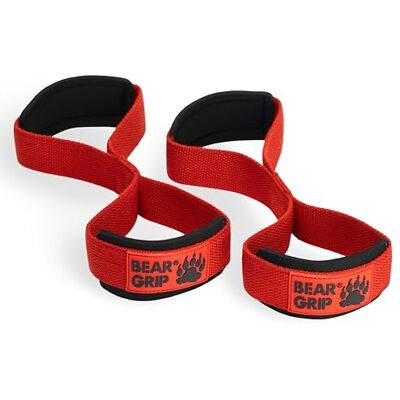 BEAR GRIP Sangles de levage de poids Premium figure 8 (vendues par paire) - Publicité BEAR GRIP Sangles de levage de poids Premium figure 8 (vendues par paire) - Publicité