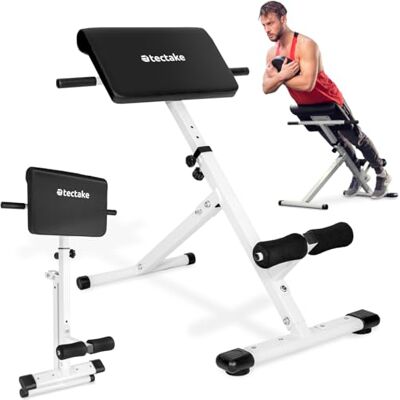 tectake® Banc de musculation pour Dos et Abdominaux, Réglable sur 5 niveaux de Hauteur, Banc lombaire pliable Hyper-extension Sport Musculation maison Appareil abdominaux, Diverses tailles disponibles - Publicité tectake® Banc de musculation pour Dos et Abdominaux, Réglable sur 5 niveaux de Hauteur, Banc lombaire pliable Hyper-extension Sport Musculation maison Appareil abdominaux, Diverses tailles disponibles - Publicité