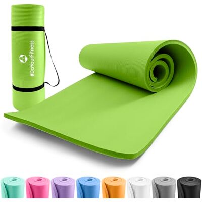 Tapis de Fitness #DoYourFitness - 183x61x1.5cm - Vert - Yoga & Gymnastique - Publicité Tapis de Fitness #DoYourFitness - 183x61x1.5cm - Vert - Yoga & Gymnastique - Publicité