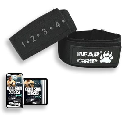 Bear Grip Bandes d’entraînement par occlusion vasculaire - Publicité Bear Grip Bandes d’entraînement par occlusion vasculaire - Publicité