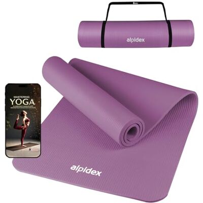 ALPIDEX Tapis Yoga 183x60x0,8cm Antidérapant Pilates Sport Gym Fitness Rose - Publicité ALPIDEX Tapis Yoga 183x60x0,8cm Antidérapant Pilates Sport Gym Fitness Rose - Publicité