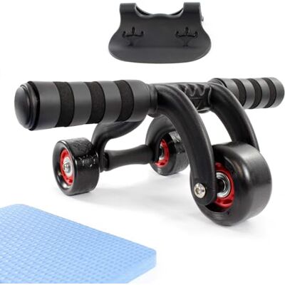 LUXTRI - AB wheel - noir - 3 roues - Ab wheel - Publicité LUXTRI - AB wheel - noir - 3 roues - Ab wheel - Publicité