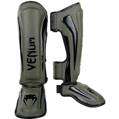 Venum Protège-Tibias Elite Kaki-Noir L - Publicité Venum Protège-Tibias Elite Kaki-Noir L - Publicité