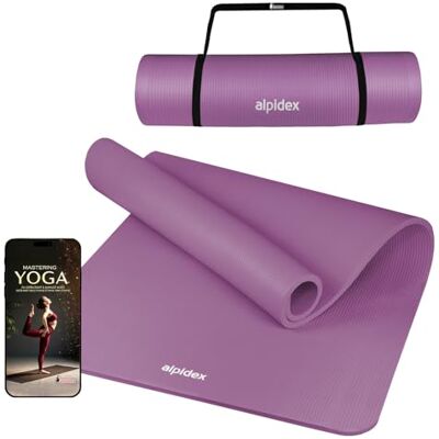 ALPIDEX Tapis Yoga Épais 1,5cm 190x100cm Antidérapant Sport Gym Mat Rose - Publicité ALPIDEX Tapis Yoga Épais 1,5cm 190x100cm Antidérapant Sport Gym Mat Rose - Publicité