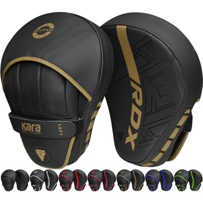 RDX Pattes d'ours Boxe MMA Incurvé Art Martiaux Bouclier Pao Muay Thai Kick Boxing Bouclier de Frappe Maya Hide Cuir Kara Cible D'entraînement Mitaines Focus Pads Sports de Combat Taekwondo Noir - Publicité RDX Pattes d'ours Boxe MMA Incurvé Art Martiaux Bouclier Pao Muay Thai Kick Boxing Bouclier de Frappe Maya Hide Cuir Kara Cible D'entraînement Mitaines Focus Pads Sports de Combat Taekwondo Noir - Publicité