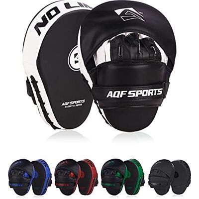 AQF Pattes d'Ours Boxe, Gant de Taekwondo, Pao, Entraînement de Sport de Combat, Mitaines en Cuir Synthétique avec Sangle Ajustable, Bouclier Courbe Pads pour Muay Thai & MMA (Blanc) - Publicité AQF Pattes d'Ours Boxe, Gant de Taekwondo, Pao, Entraînement de Sport de Combat, Mitaines en Cuir Synthétique avec Sangle Ajustable, Bouclier Courbe Pads pour Muay Thai & MMA (Blanc) - Publicité