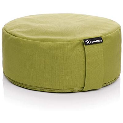 BODYMATE Coussin de méditation & yoga (zafu) H13cm Ø31cm Rembourrage en coques de sarrasin, housse en coton lavable en machine divers coloris - Publicité BODYMATE Coussin de méditation & yoga (zafu) H13cm Ø31cm Rembourrage en coques de sarrasin, housse en coton lavable en machine divers coloris - Publicité