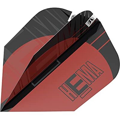 Target Darts Ailettes Hema Pro Ultra Unisexe Rouge et Noir N° 6 - Publicité Target Darts Ailettes Hema Pro Ultra Unisexe Rouge et Noir N° 6 - Publicité