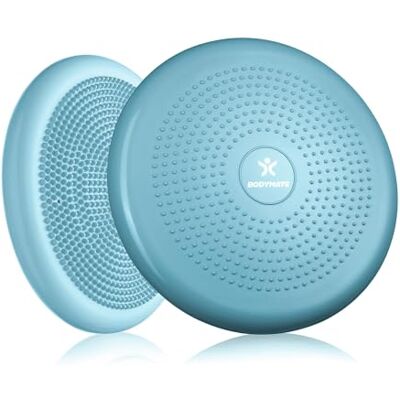 BODYMATE Coussin d'assise avec pompe Icy Blue 34 cm de diamètre – Coussin d'équilibre, coussin d'air, coussin d'équilibre, coussin à picots – Core – Fitness, rééducation, coordination et entraînement - Publicité BODYMATE Coussin d'assise avec pompe Icy Blue 34 cm de diamètre – Coussin d'équilibre, coussin d'air, coussin d'équilibre, coussin à picots – Core – Fitness, rééducation, coordination et entraînement - Publicité