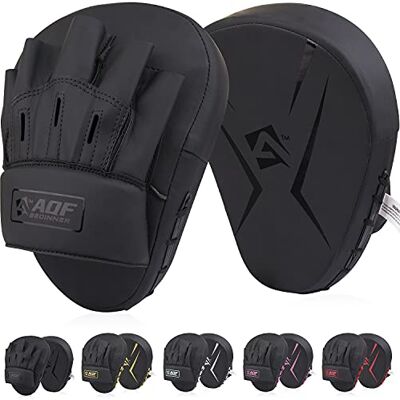 AQF Mitaine Boxe, Patte d'Ours, Pao, Cible Rex en Cuir Incurvé pour Thai Frappe, Focus Gant pour MMA, Muay Thai, Kickboxing, Karaté & Arts Martiaux - Publicité AQF Mitaine Boxe, Patte d'Ours, Pao, Cible Rex en Cuir Incurvé pour Thai Frappe, Focus Gant pour MMA, Muay Thai, Kickboxing, Karaté & Arts Martiaux - Publicité